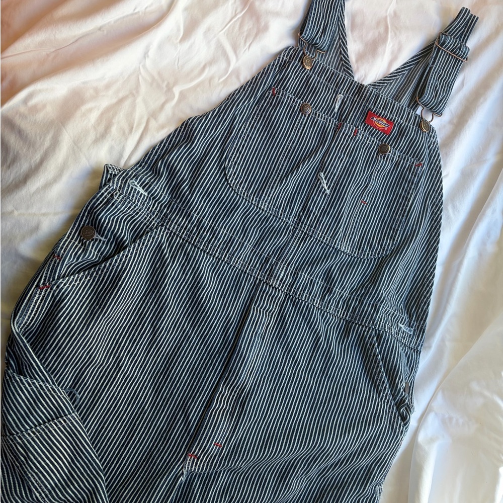 Striped Denim Dickies Overalls